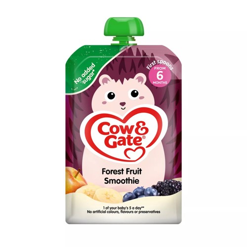 Cow & Gate Fruit Pouch Forest Fruit Smoothie Baby Food Snack 4+ Months