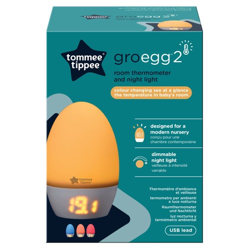 Tommee Tippee Gro Egg 2 Night Light and Digital Room Thermometer