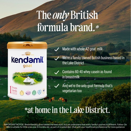 Kendamil Goat First Infant Milk 800g Stage 1 From Birth
