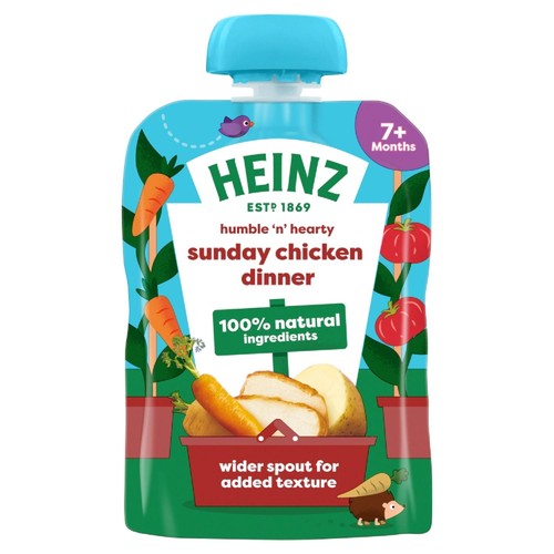 Heinz Sunday Chicken Dinner Baby Food Pouch 7+ Months