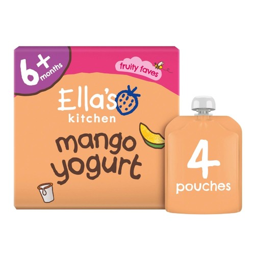 Ella's Kitchen Organic Mango Greek Style Yog Food Pouch Multi 6m+ M