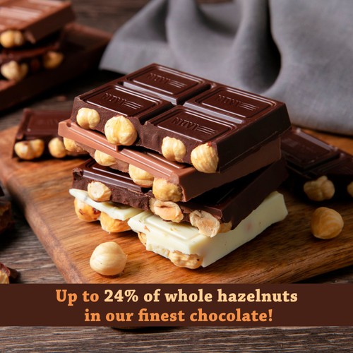 Novi Nocciolato Dark Chocolate with Whole Hazelnuts
