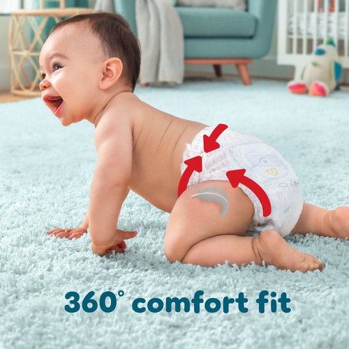 Pampers Premium Protection Nappy Pants, Size 6 (15kg+) Essential Pack