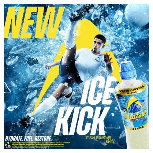 Lucozade Sport Drink Ice Kick Jude Bellingham Edition