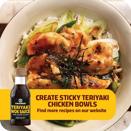 Kikkoman Toasted Sesame Teriyaki Wok & Stir Fry Sauce