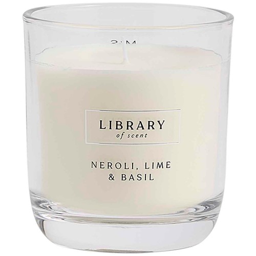 M&S Library of Scent Neroli, Lime & Basil Scented Candle, White