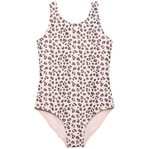 M&S Girls Leopard Swimsuit, 9-10 Y, Multi