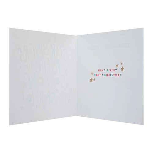 M&S Classic Sister Text Christmas Card