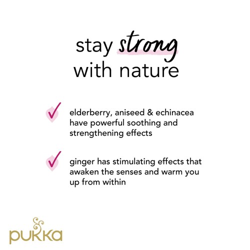 Pukka Organic Elderberry & Echinacea Fruit Tea x20 Compostable Tea Bags