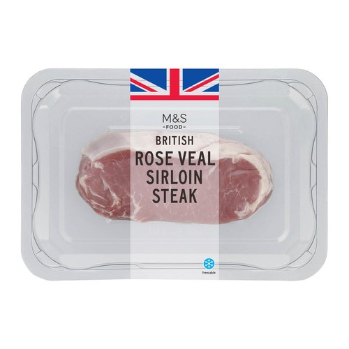 M&S British Rose Veal Sirloin Steak