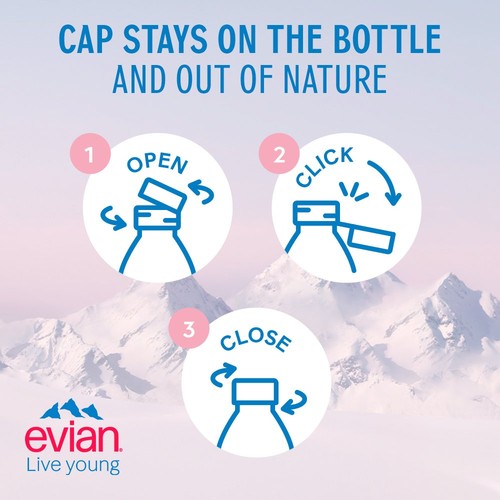 Evian Natural Bottled Mineral Still Water