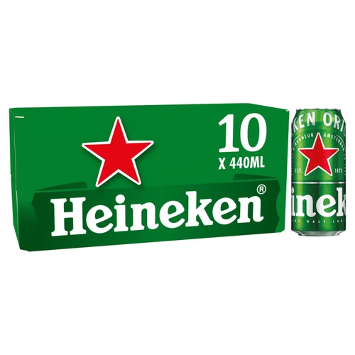 Heineken Lager Beer Cans