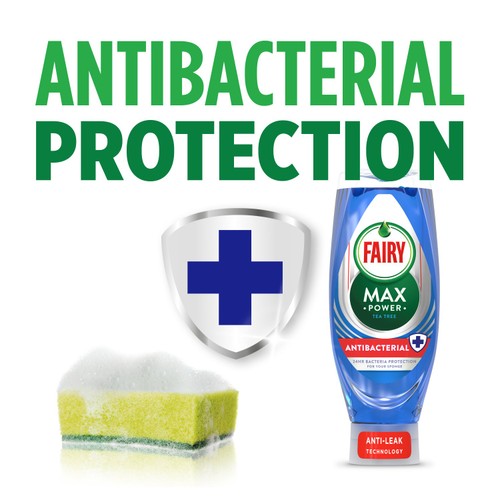 Fairy Max Power Washing Up Liquid Antibacterial