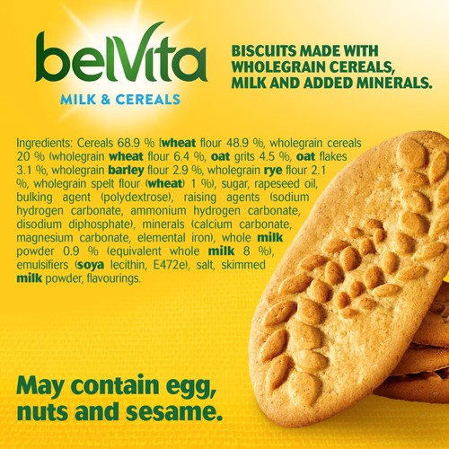 Belvita Milk & Cereals Breakfast Biscuits 