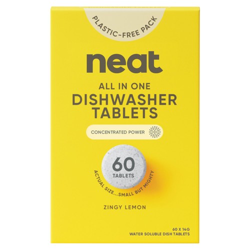 Neat All in One Dishwasher Tablets Zingy Lemon