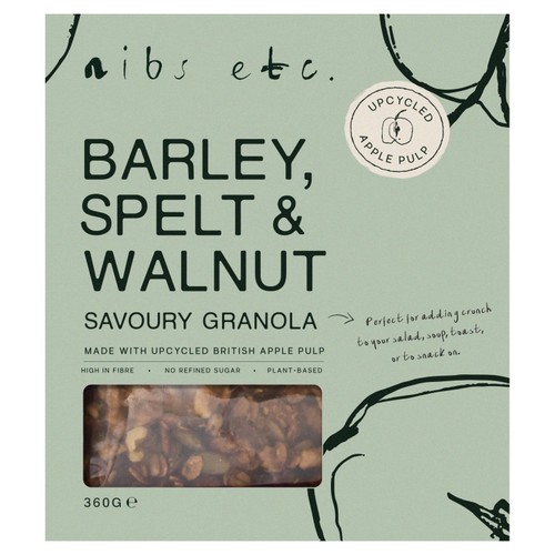 nibs etc. Barley, Spelt & Walnut savoury Granola