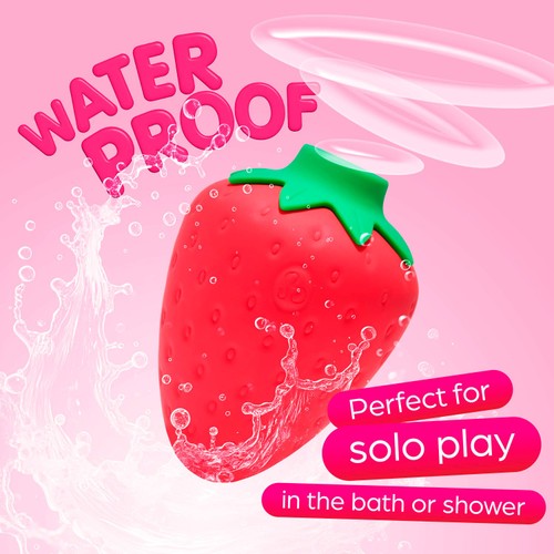 So Divine Strawberry Rechargeable Clitoral Suction Vibrator