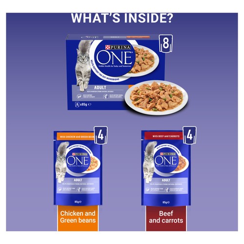 Purina One Mini Fillets Chicken & Beef Wet Cat Food