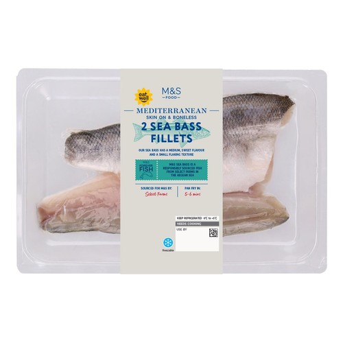 M&S 2 Sea Bass Fillets