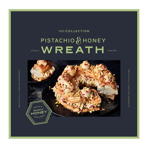 M&S Pistachio and Honey Wreath Choux Pastry
