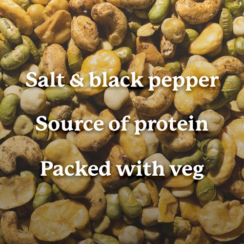 Graze Sea Salt & Pepper Protein Veg & Cashew Nuts Sharing Bag Snack