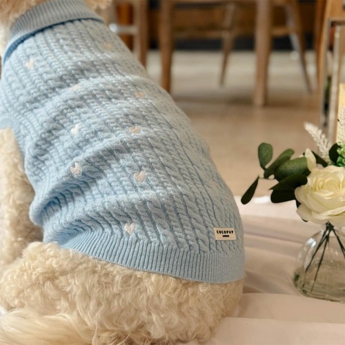 Cocopup Blue Heartstrings Jumper for Dog - XS