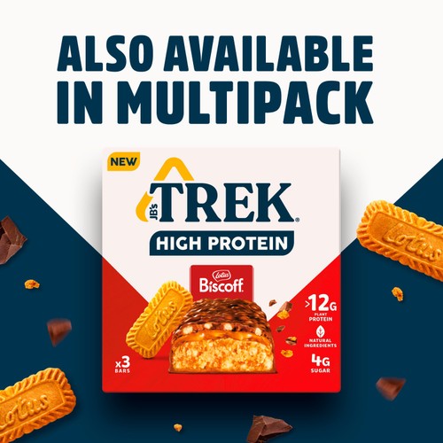 TREK High Protein Biscoff Protein Bar