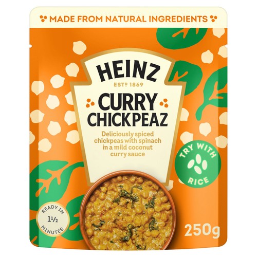 Heinz Curry Chickpeas with Coconut and Spinach