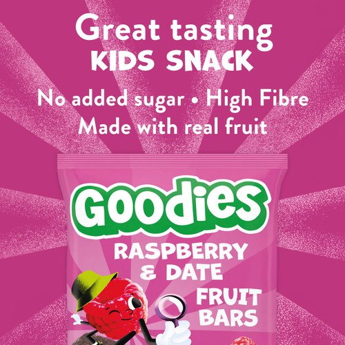 Goodies Kids Snack Fruit Bars Raspberry & Date Multipack 