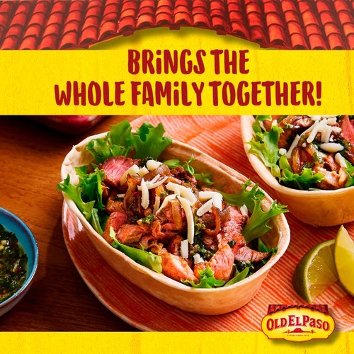 Old El Paso Mexican Stand 'N' Stuff Extra Mild Taco Kit with Soft Shells