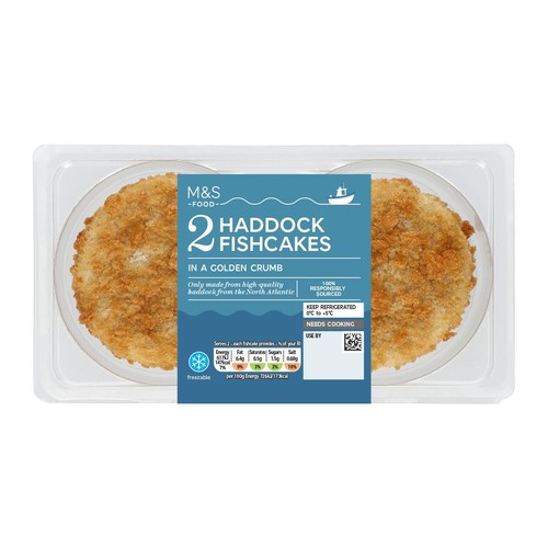 M&S 2 Haddock Fillet Fishcakes