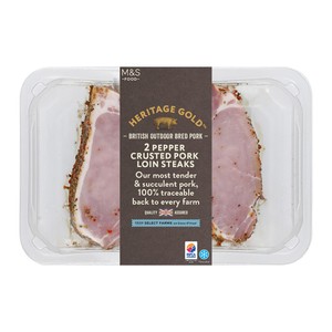 M&S Heritage Gold British Outdoor Bred 6 Pork Medallions