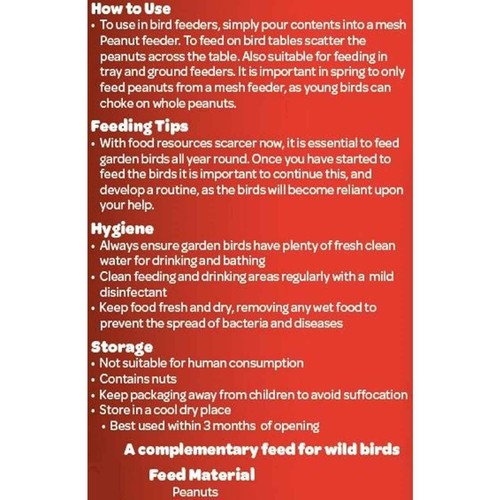 Peckish Peanuts For Wild Birds