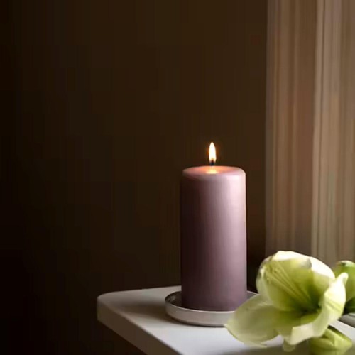 Liljeholmens Pressed Pillar Stearin Candle Mallow 68x150mm