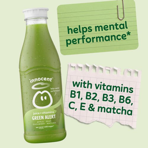 innocent Plus Green Alert Apple & Pear Juice with Vitamins
