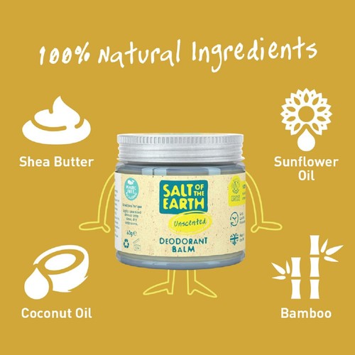 Salt of the Earth Unscented Natural Deodorant Balm