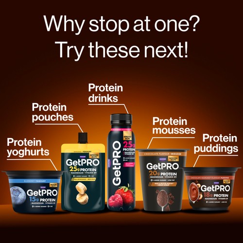 GetPro 25g High Protein Banana Yoghurt Pouch