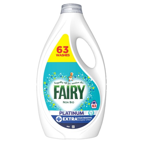 Fairy Platinum Non Bio Washing Liquid 63 Washes