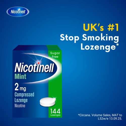 Nicotinell Nicotine Lozenge Stop Smoking Sugar Free Mint 2mg