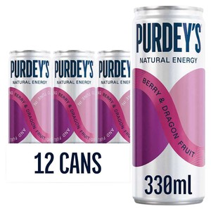 Purdey's Berry & Dragon Fruit Natural Energy Drink