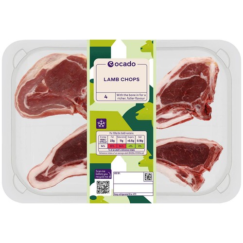 Ocado 4 Lamb Chops