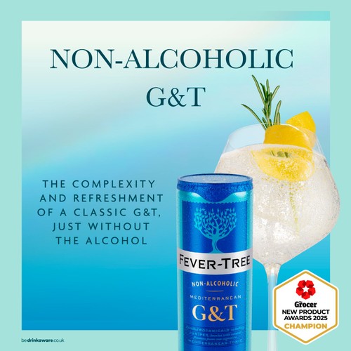 Fever-Tree Non-Alcoholic Mediterranean G&T 4x250ml