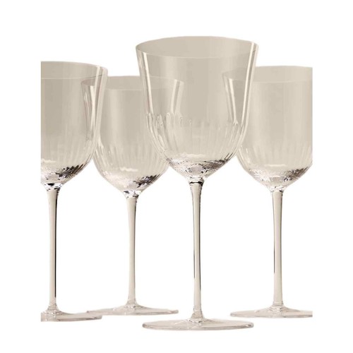 M&S Set of 4 Delphine Wine Glasses, Clear