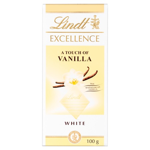 Lindt Excellence Natural Vanilla White Chocolate Bar