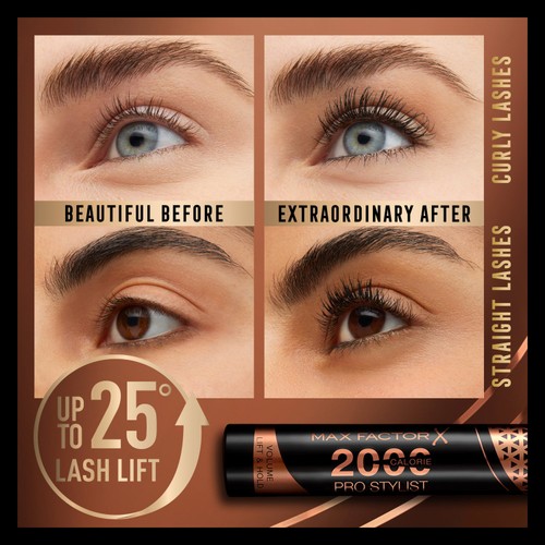 Max Factor 2000 Calorie Pro Stylist Mascara, Black