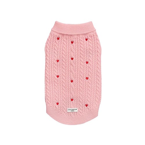 Cocopup Pink Heartstrings Jumper for Dog - XS
