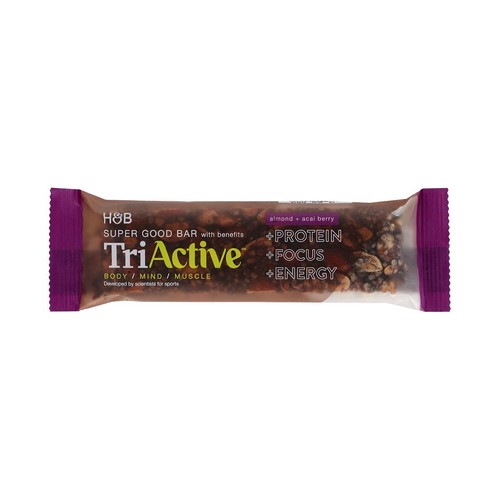 TriActive Super Good Bar "with Benefits" Almond & Acai Berry
