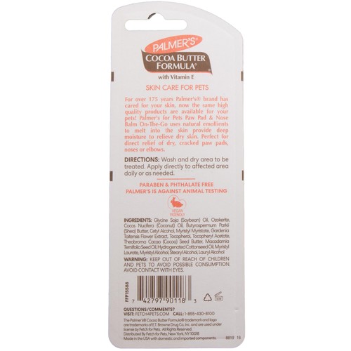 Palmer's for Pets Paw Pad & Nose Balm with Cocoa Butter
