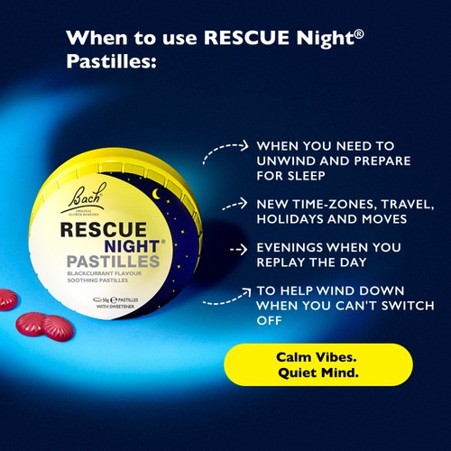 Rescue Blackcurrant Night Pastilles 