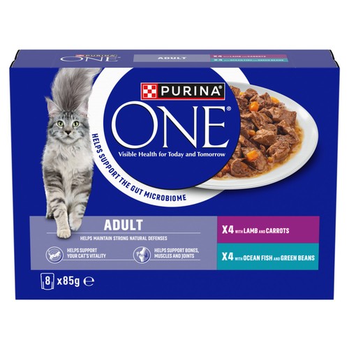 Purina One Mini Fillets Ocean Fish and Lamb Wet Cat Food